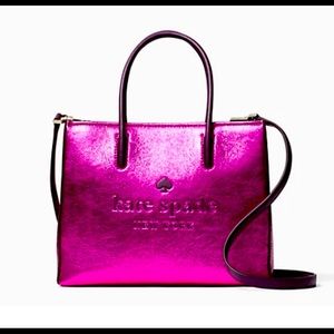 Trista Crinkle Patent Shopper